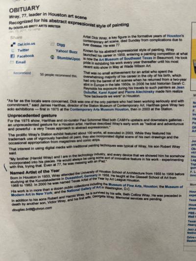 Dick Wray 20 x 16 Giltwood Frame Watercolor by Texas Artist Dick Wray