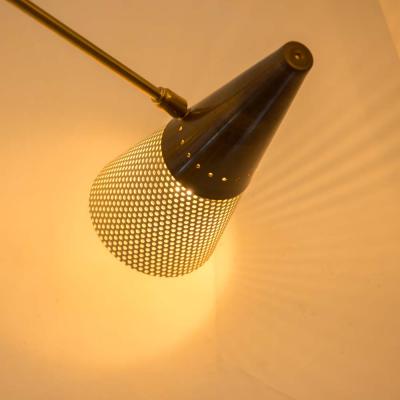 Diego Mardegan VINTAGE BRASS AND IVORY COLOUR SHADES CEILING LIGHT