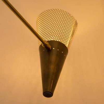 Diego Mardegan VINTAGE BRASS AND IVORY COLOUR SHADES CEILING LIGHT