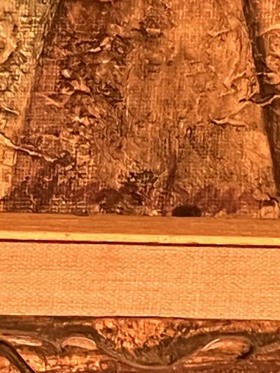 Diego Rivera CHARMING MAN AND WOMAN HOLDING GREEN BIRD PAINTING