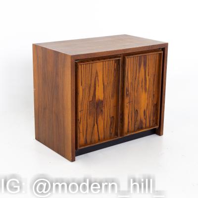 Dillingham Mid Century Pecky Cyprus Nightstands A Pair