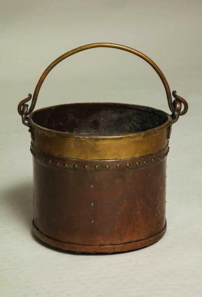 Diminutive Copper and Brass Bucket