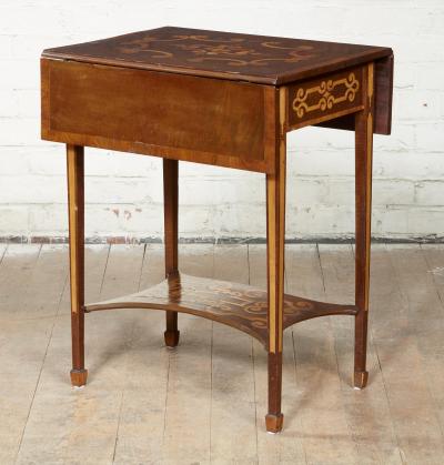Diminutive Inlaid Harewood Pembroke Table