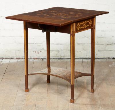 Diminutive Inlaid Harewood Pembroke Table