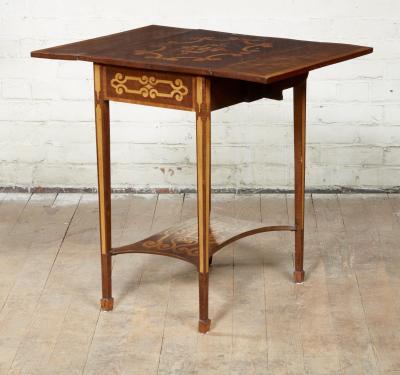Diminutive Inlaid Harewood Pembroke Table