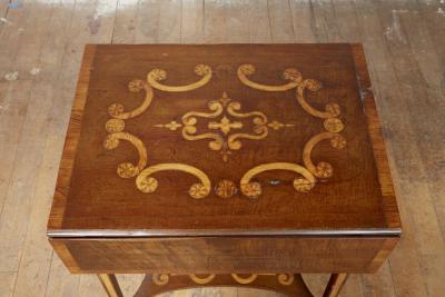 Diminutive Inlaid Harewood Pembroke Table