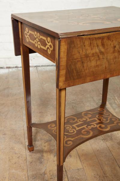 Diminutive Inlaid Harewood Pembroke Table