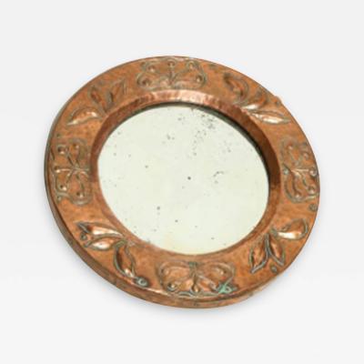 Diminutive Round Copper Mirror