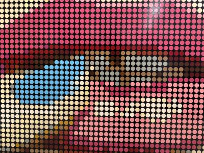 Dimitri Likissas Pink Lips Blue Nails