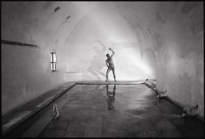 Dimitris Yeros Self portrait in the old thermal baths