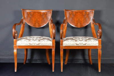 Dining Room Set of Eight Italian Chairs and a Pair of Armchairs 1790