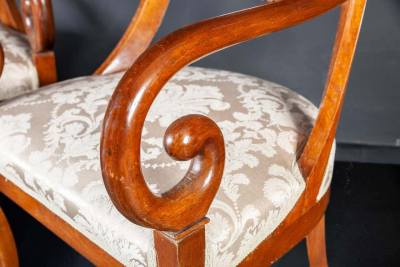 Dining Room Set of Eight Italian Chairs and a Pair of Armchairs 1790