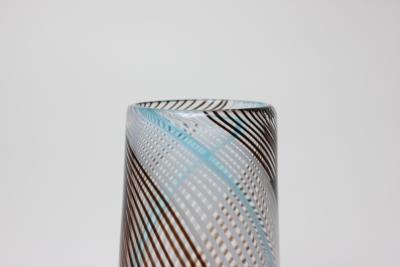 Dino Martens Dino Martens Filigrana Glass Vase made by Aureliano Toso 1950 Italy