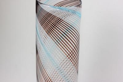 Dino Martens Dino Martens Filigrana Glass Vase made by Aureliano Toso 1950 Italy