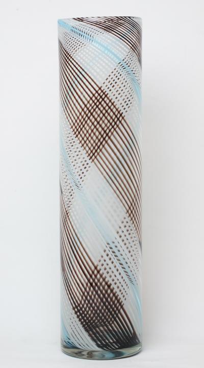 Dino Martens Dino Martens Filigrana Glass Vase made by Aureliano Toso 1950 Italy