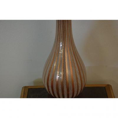 Dino Martens Tall Murano Glass Table Lamp by Dino Martens for Aureliano Toso