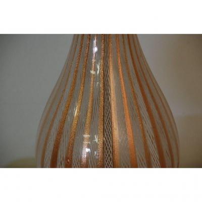 Dino Martens Tall Murano Glass Table Lamp by Dino Martens for Aureliano Toso