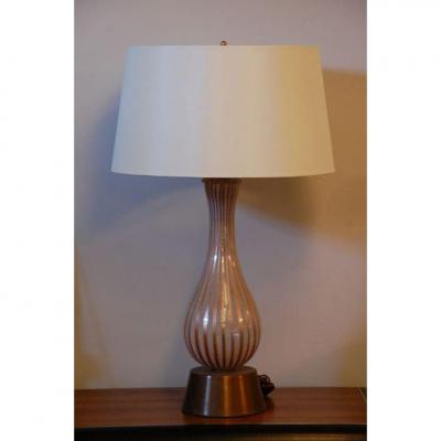 Dino Martens Tall Murano Glass Table Lamp by Dino Martens for Aureliano Toso