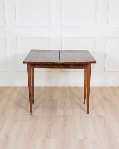 Directoire 1800 Walnut Burl Gaming Table