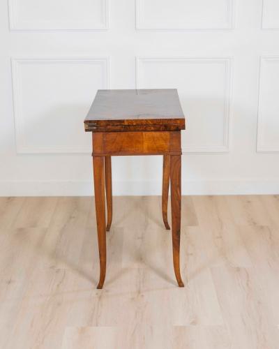 Directoire 1800 Walnut Burl Gaming Table