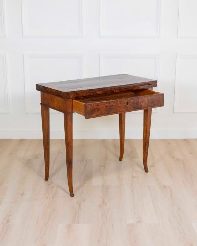 Directoire 1800 Walnut Burl Gaming Table