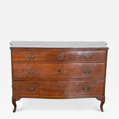 Directoire Chest of Drawers in Walnut 1780 Venice