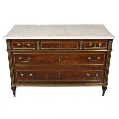 Directoire Mahogany And Brass Mounted Commode