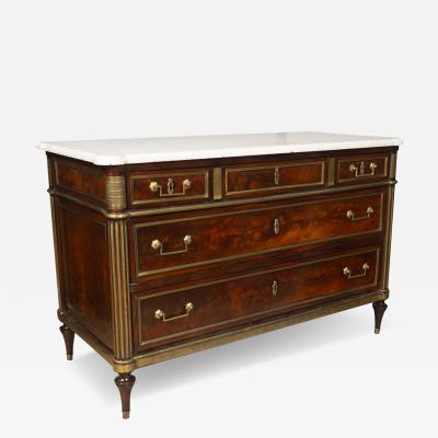 Directoire Mahogany And Brass Mounted Commode