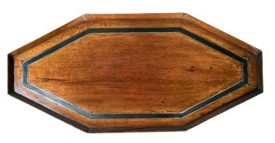 Directoire Mahogany Ebony And Brass Inlaid Table