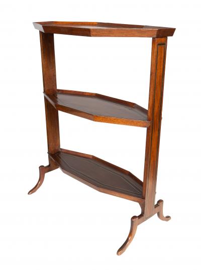 Directoire Mahogany Ebony And Brass Inlaid Table