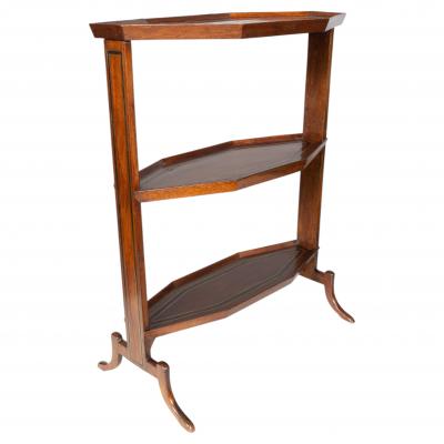 Directoire Mahogany Ebony And Brass Inlaid Table