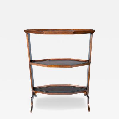 Directoire Mahogany Ebony And Brass Inlaid Table