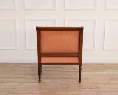 Directoire Period Marquise Armchair in Solid Mahogany Late 18th Century