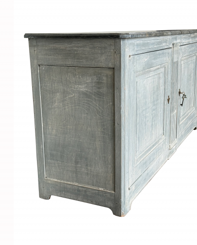 Directoire Sideboard with Faux Painted Marble Top Circa 1850