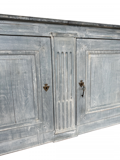 Directoire Sideboard with Faux Painted Marble Top Circa 1850