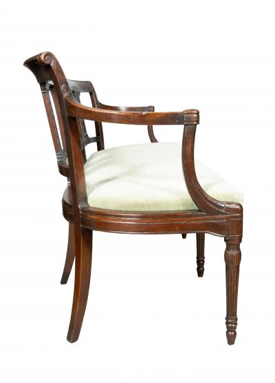 Directoire Style Mahogany Bench