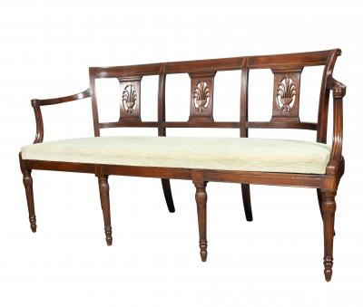 Directoire Style Mahogany Bench