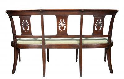 Directoire Style Mahogany Bench