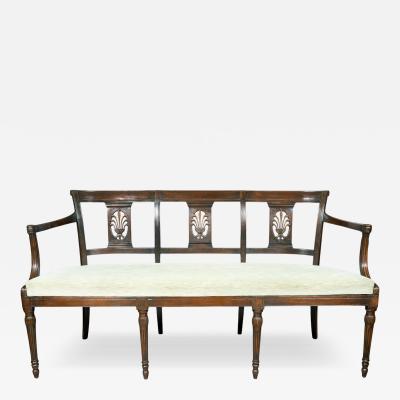 Directoire Style Mahogany Bench