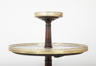 Directoire Two Tier Marble Top Serviteur