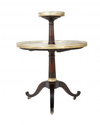 Directoire Two Tier Marble Top Serviteur