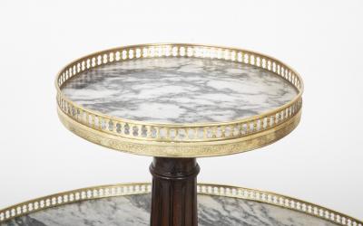 Directoire Two Tier Marble Top Serviteur