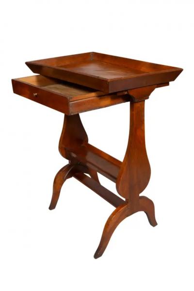 Directoire Walnut Tricoteuse Table