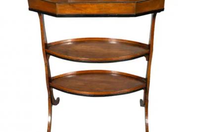 Directoire Walnut Tricoteuse Table