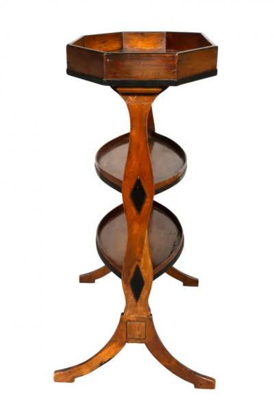 Directoire Walnut Tricoteuse Table