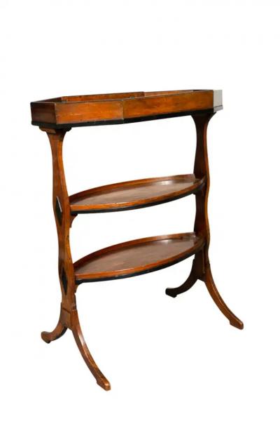Directoire Walnut Tricoteuse Table