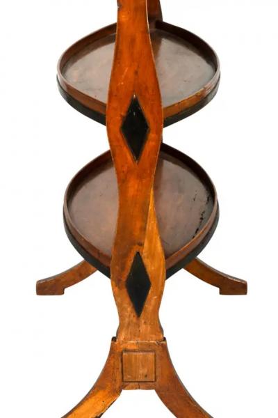 Directoire Walnut Tricoteuse Table