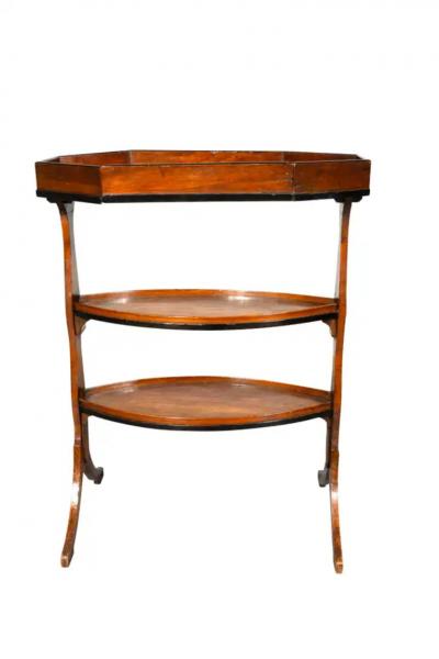 Directoire Walnut Tricoteuse Table