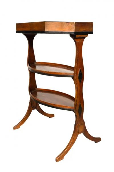 Directoire Walnut Tricoteuse Table