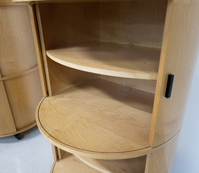 Dirk Meylaerts Mid Century Modern Round Cabinets Big O by Dirk Meylaerts 1990s